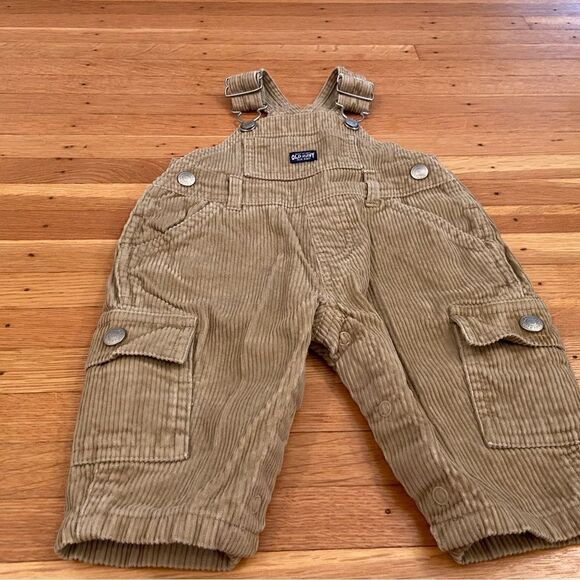 Old Navy Corduroy beige/tan overalls - Picture 3 of 5